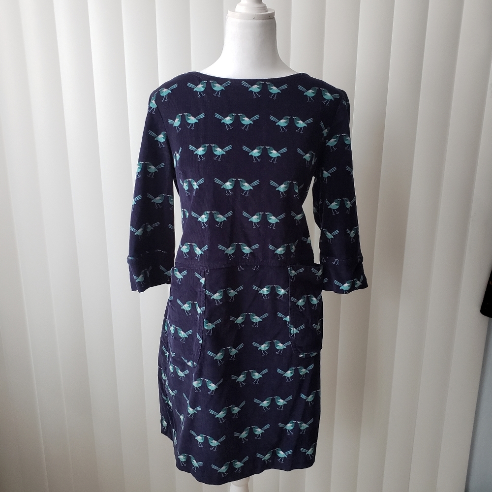 BODEN Cute Corduroy Shift Dress w/pockets